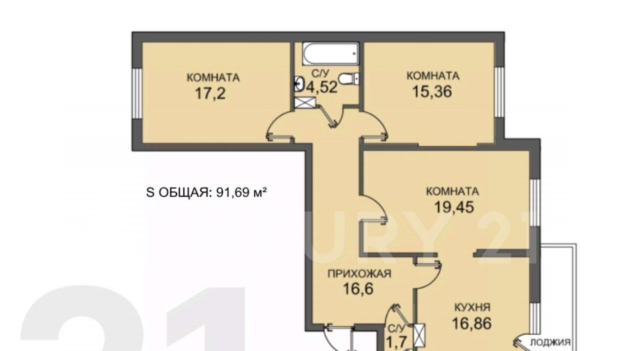квартира г Санкт-Петербург метро Автово б-р Балтийский 4 округ Южно-Приморский фото 2