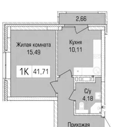 квартира г Новосибирск р-н Калининский ЖК «Цивилизация» Василия Клевцова, 3 фото 4