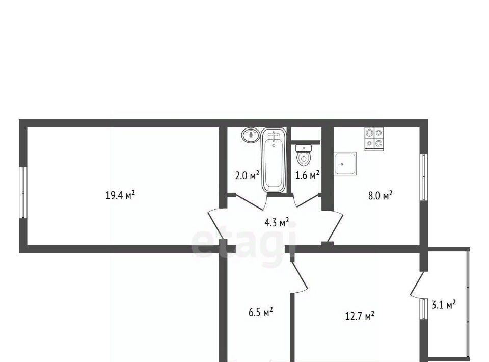 квартира г Нововоронеж ул Каштановая 5 фото 2