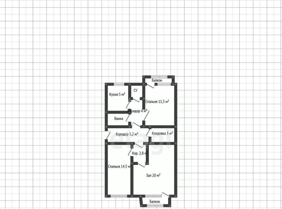 квартира г Майкоп ул Некрасова 2-я 3 фото 2