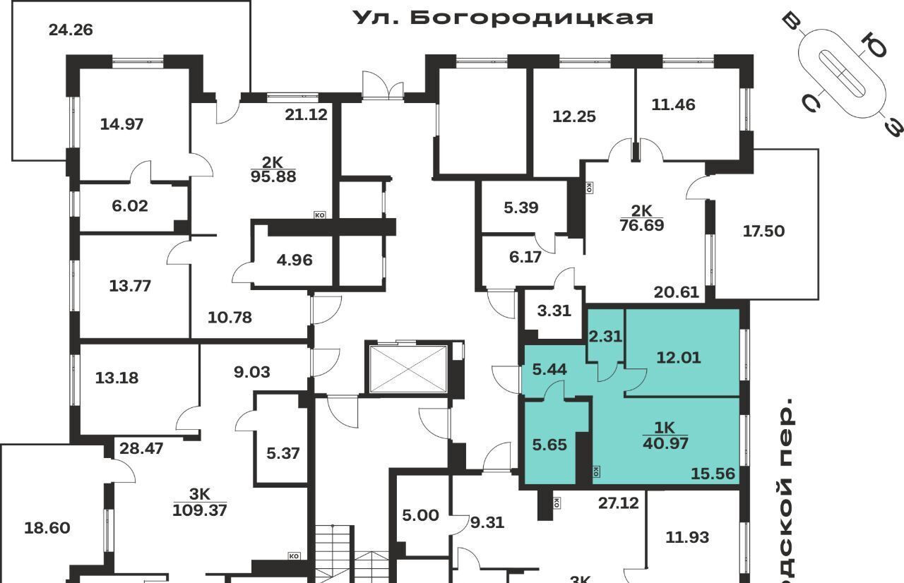 квартира г Тула р-н Центральный ул Богородицкая 8в фото 2