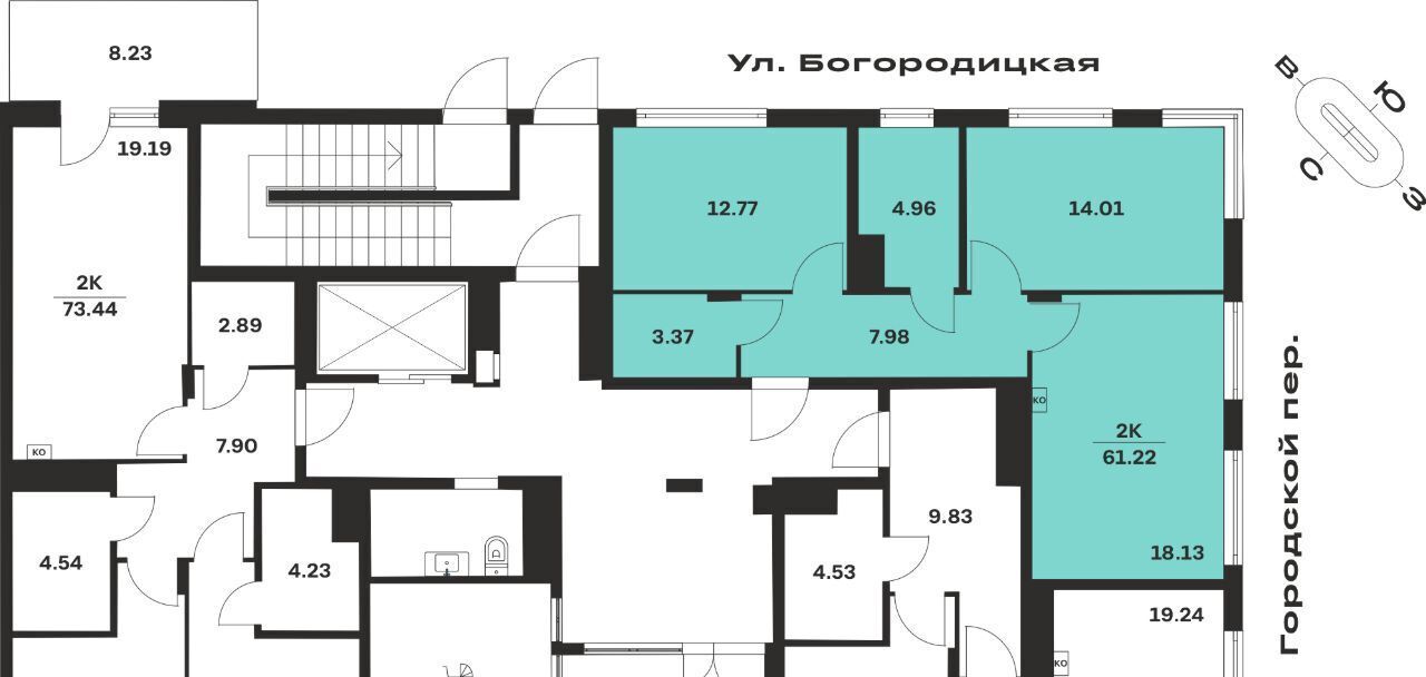 квартира г Тула р-н Центральный ул Богородицкая 8в фото 2