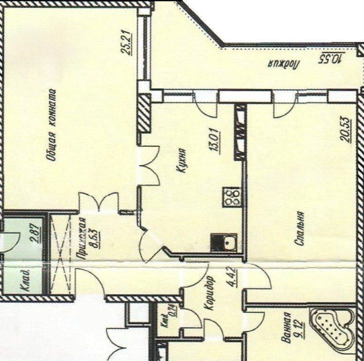 квартира г Волжский ул Мира 55 фото 1