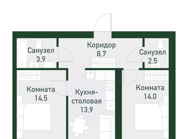 Чкаловская 45-й кв-л, Твоя Привилегия жилой комплекс, Академический мкр фото