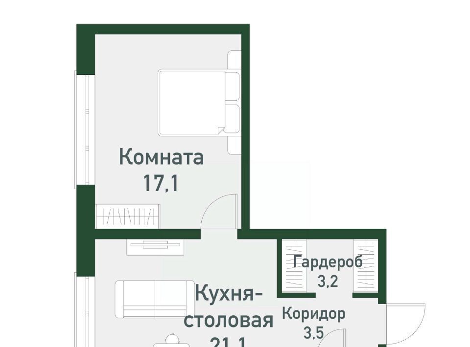 квартира г Челябинск Западный Привилегия мкр фото 1