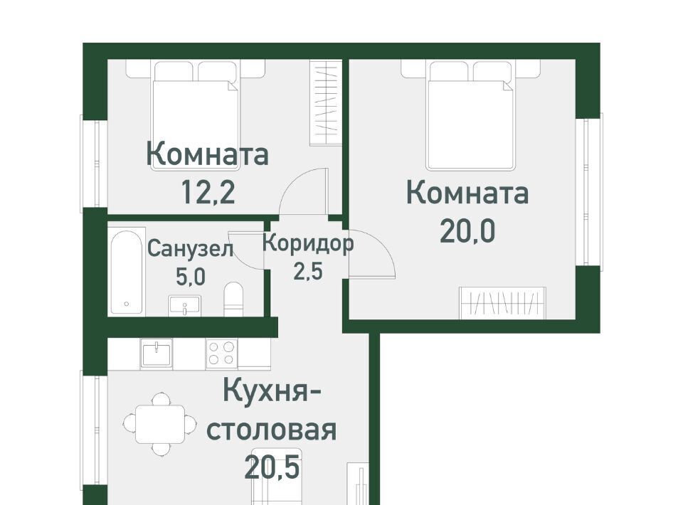 квартира г Челябинск Западный Привилегия мкр фото 1