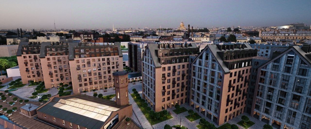 квартира г Санкт-Петербург метро Василеостровская ул Перевозная ЖК клубный квартал «Остров первых» округ Коломна фото 16