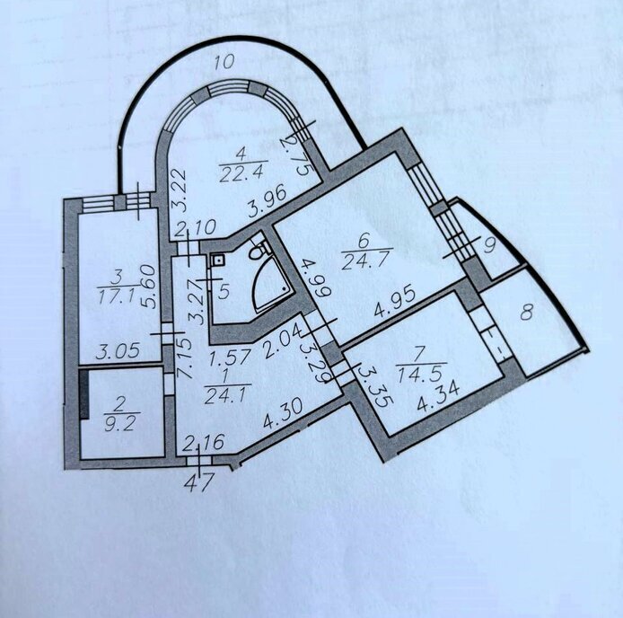 квартира г Астрахань ул Звездная 49к/3 фото 22
