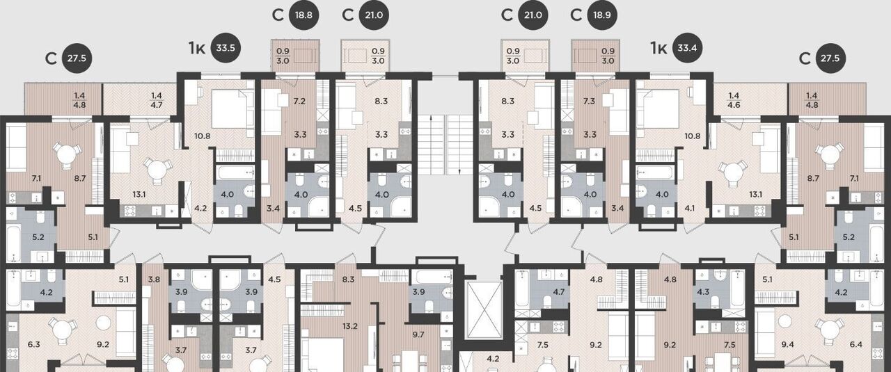 квартира г Калининград р-н Московский ул Тихорецкая 16ак/3 фото 2