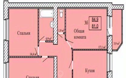 квартира г Тамбов ул имени С.И. Савостьянова 3 фото 1