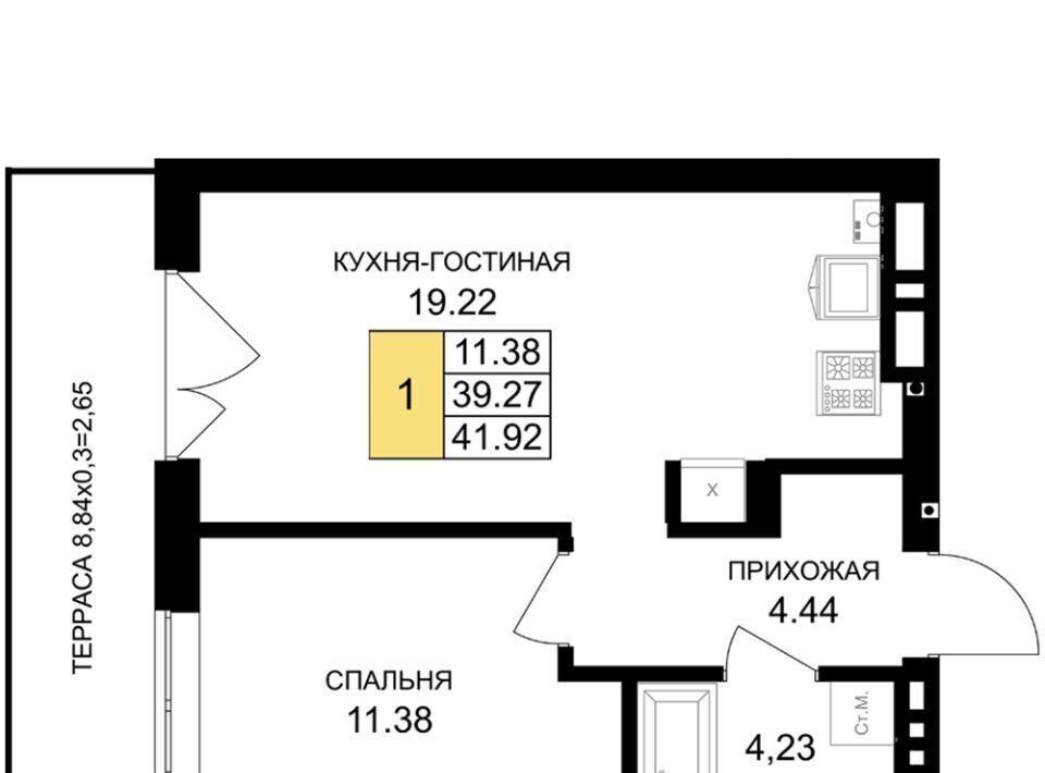 квартира р-н Гурьевский г Гурьевск ЖК «Включи» фото 1