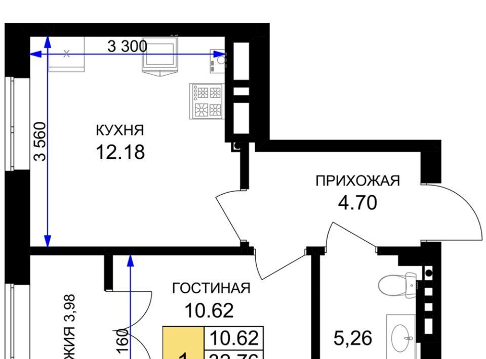 квартира р-н Гурьевский г Гурьевск ЖК «Включи» фото 1
