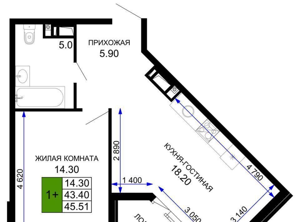 квартира г Краснодар р-н Прикубанский 2-я площадка ул Ветеранов 85к/5 фото 1