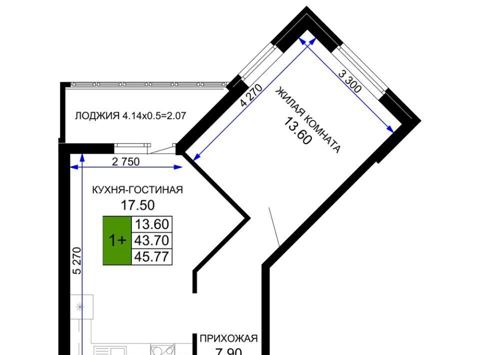 квартира г Краснодар р-н Прикубанский 2-я площадка ул Ветеранов 85к/5 фото 1