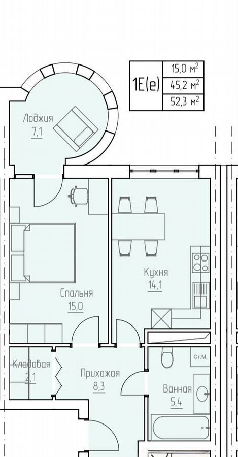 квартира г Грозный пр-кт им В.В.Путина 11 фото 22