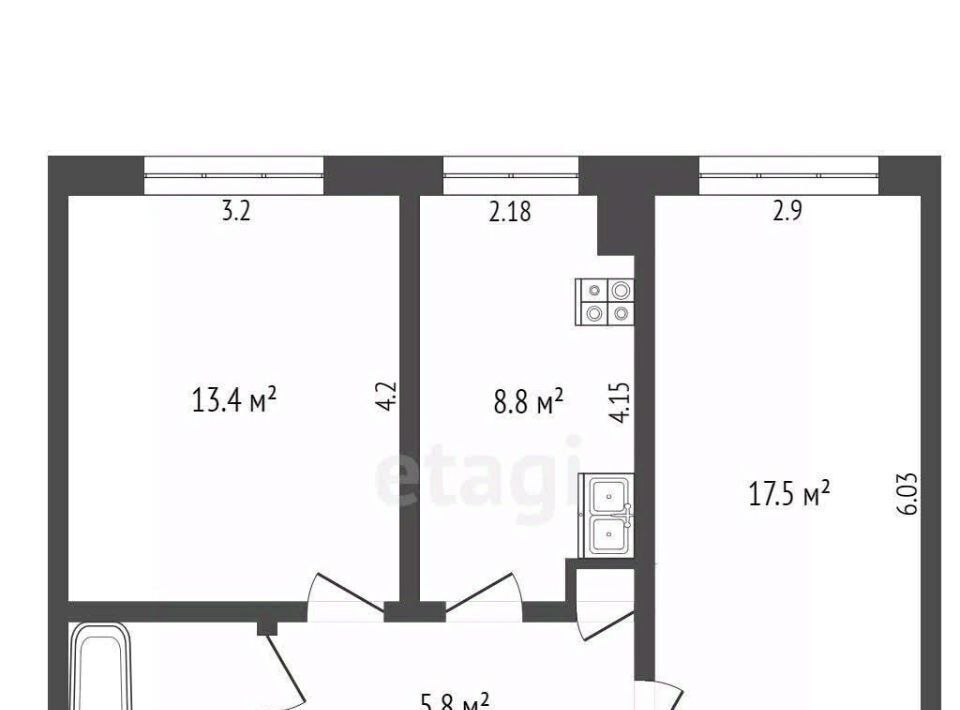 квартира г Новый Уренгой мкр Советский 3/4 фото 2