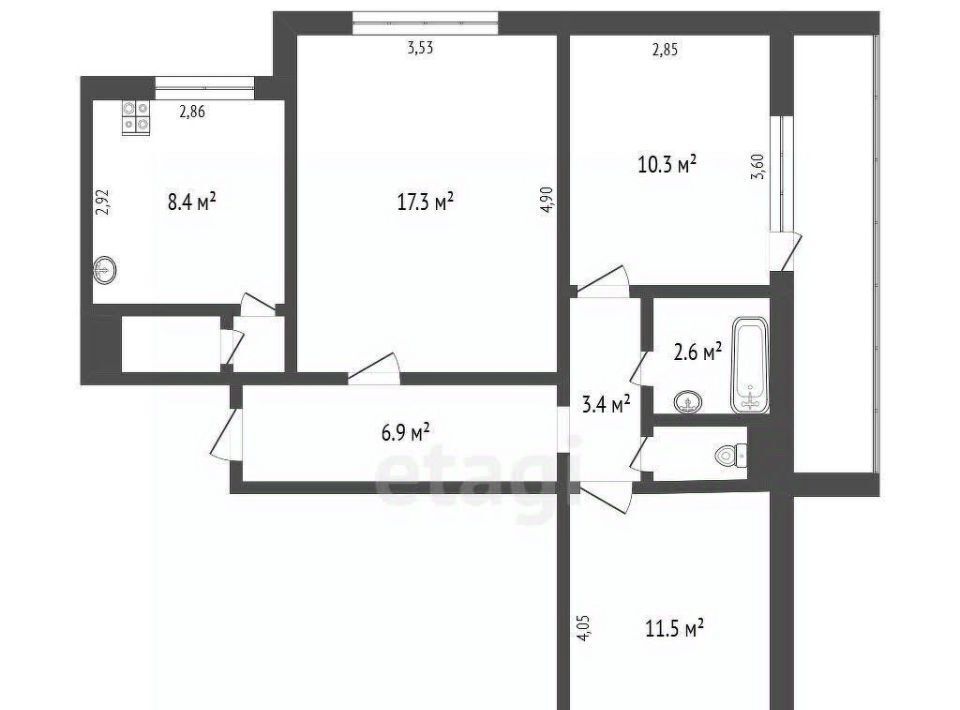 квартира г Ковров ул Волго-Донская 11в фото 2