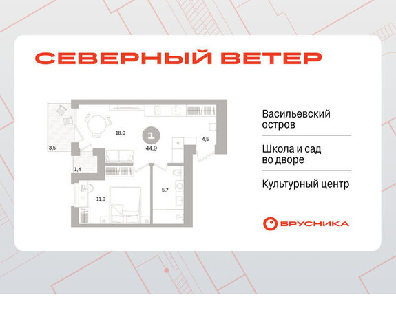 метро Приморская р-н Василеостровский ЖК Северный Ветер фото