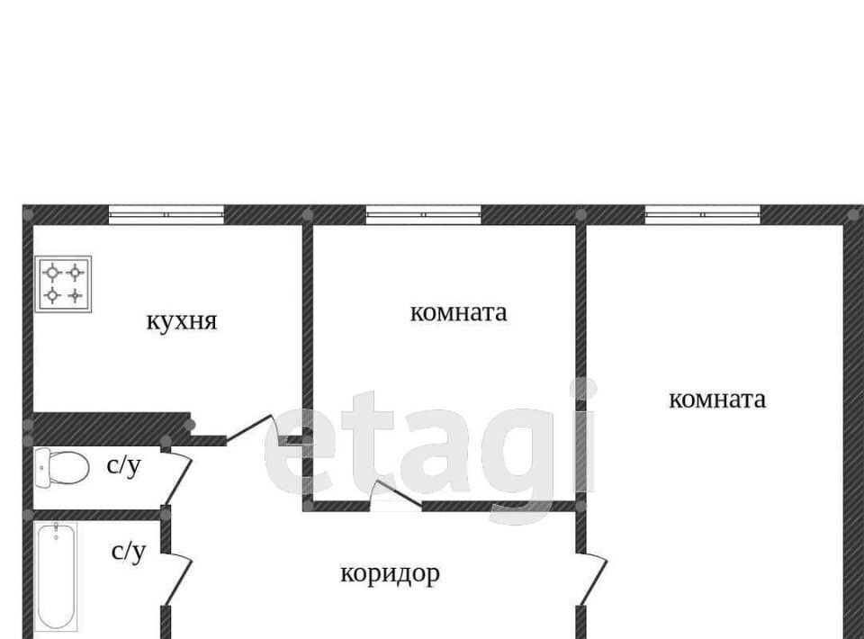 квартира г Сургут пр-кт Комсомольский 38 27-й фото 3