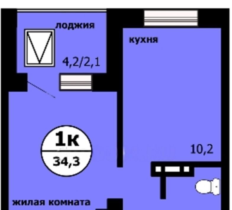 квартира г Красноярск р-н Свердловский ул Лесников 53 фото 2