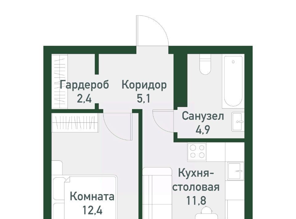 квартира г Челябинск Западный Кременкульское сельское поселение фото 1