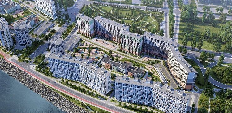 квартира г Санкт-Петербург метро Приморская наб Миклухо-Маклая 3к/1 ЖК «Морская набережная. SeaView» округ Гавань фото 3