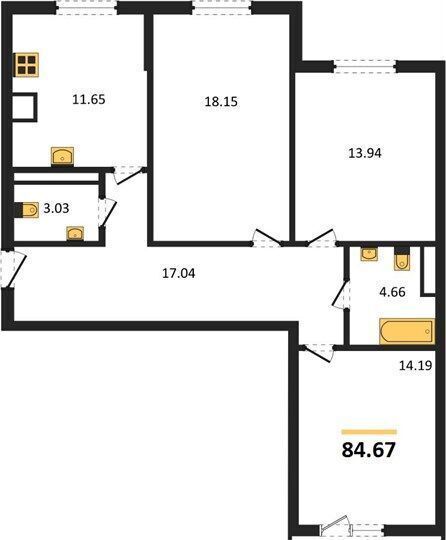 квартира г Симферополь ул Батурина 147 фото 2