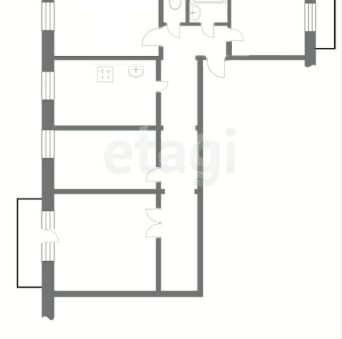 квартира р-н Саткинский г Сатка пр-кт Мира 11 фото 1