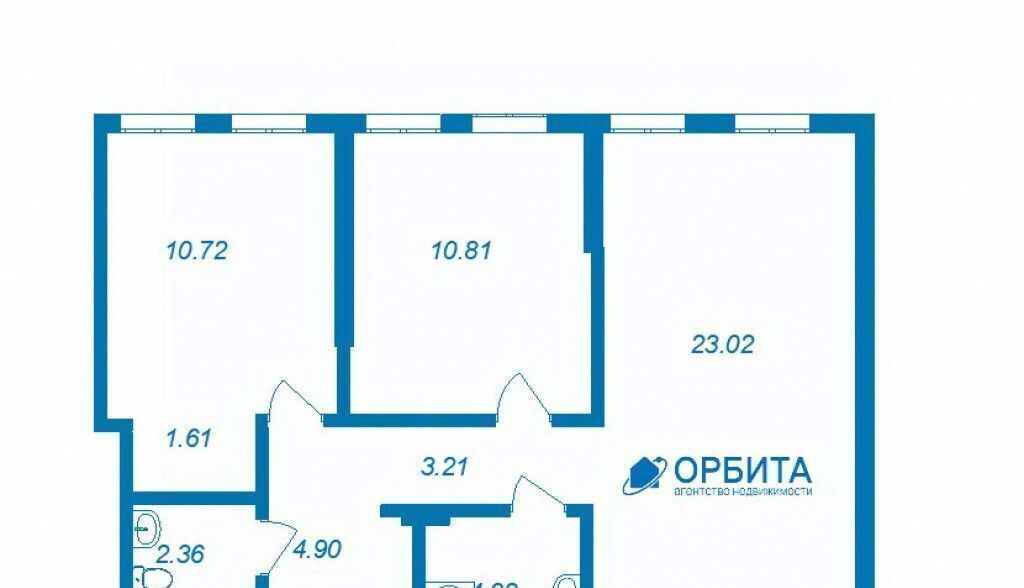 квартира г Тюмень р-н Калининский ул Новоселов 105 ЖК Домашний Калининский административный округ фото 21