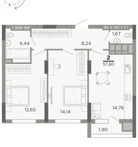квартира ул Совхозная 6 фото