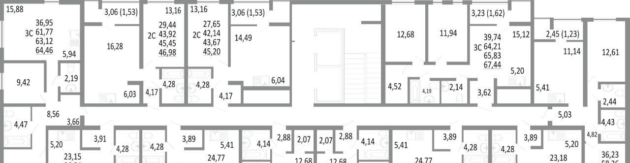 квартира г Екатеринбург Чкаловская Академический ЖК Притяжение 14-й кв-л фото 2