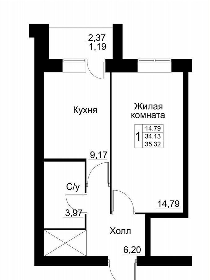 квартира г Белебей 29-й мкр ул Революционеров 1 этап фото 2