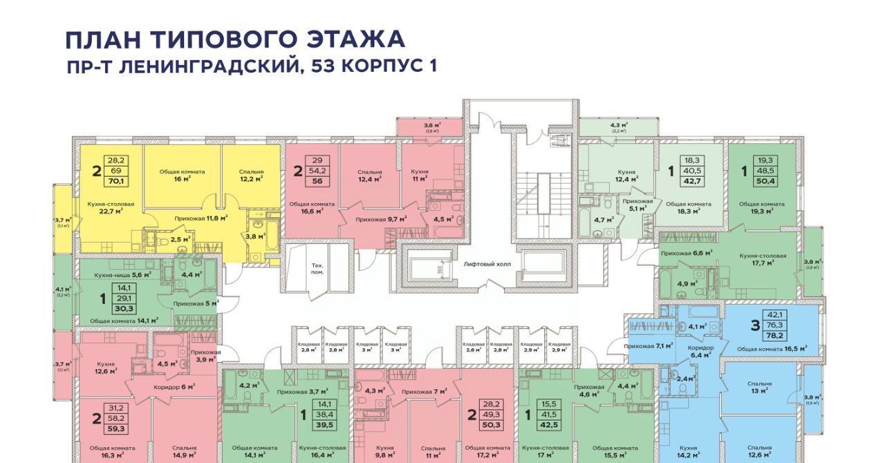 квартира г Кемерово р-н Ленинский пр-кт Ленинградский 53к/1 фото 4