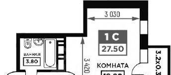 квартира г Краснодар р-н Прикубанский ул Дубравная 1 фото 1