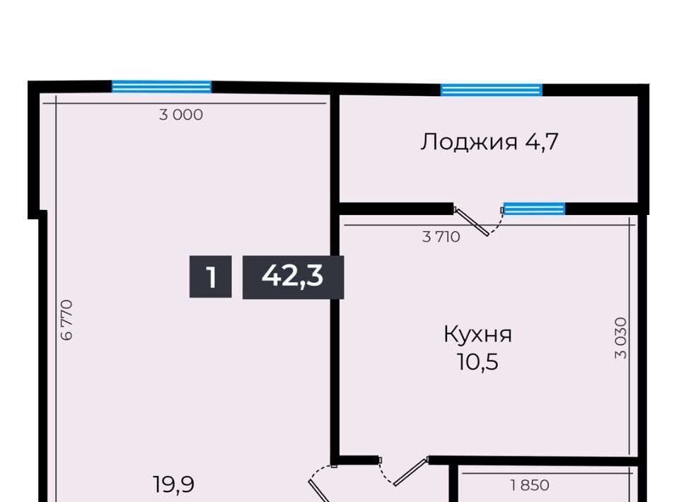квартира г Ставрополь р-н Промышленный ул Южный обход 53в фото 1