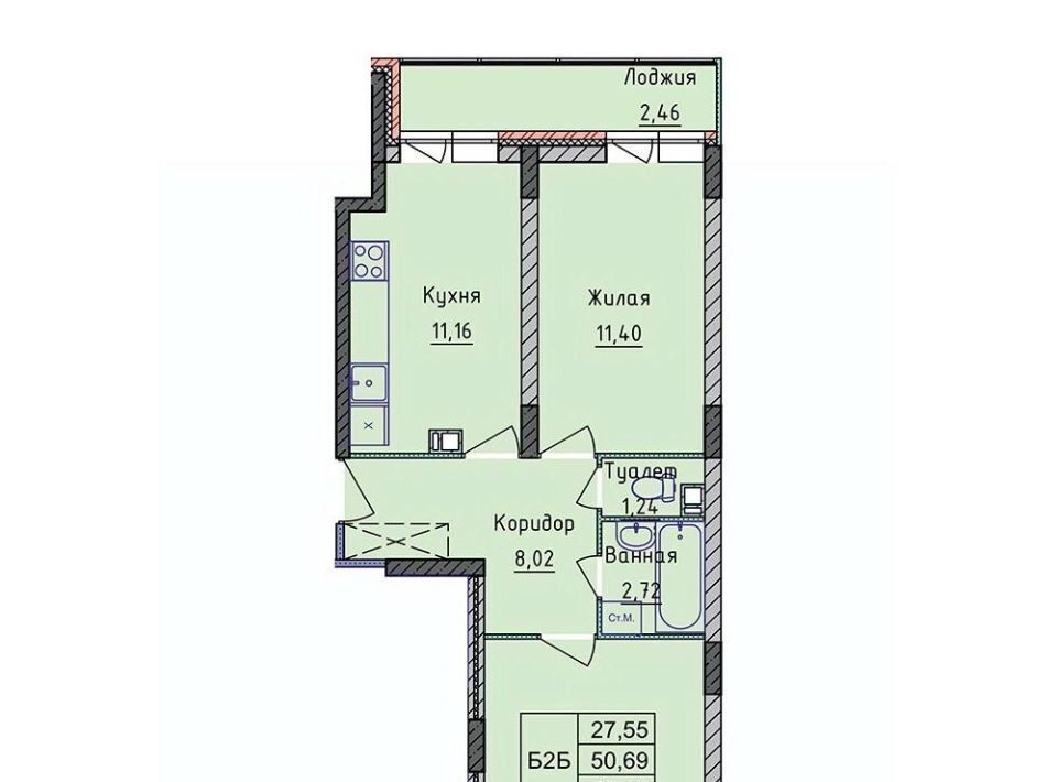 квартира г Ярославль р-н Фрунзенский ул Дядьковская 50к/2 фото 4