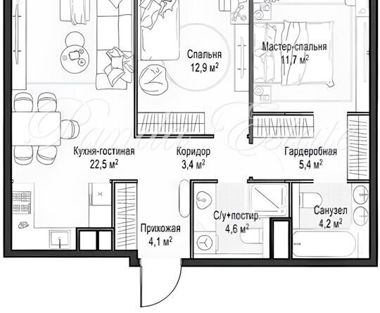 квартира г Москва метро Минская пр-кт Генерала Дорохова 39к/1 муниципальный округ Раменки фото 1