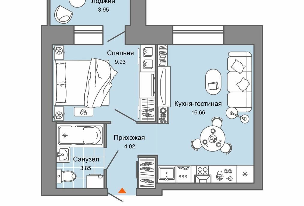 квартира г Пермь р-н Дзержинский ул Дзержинского 35а ЖК Камаполис фото 1