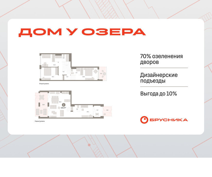 квартира г Тюмень ЖК «Онегин. Дом у озера» Центральный административный округ фото 1