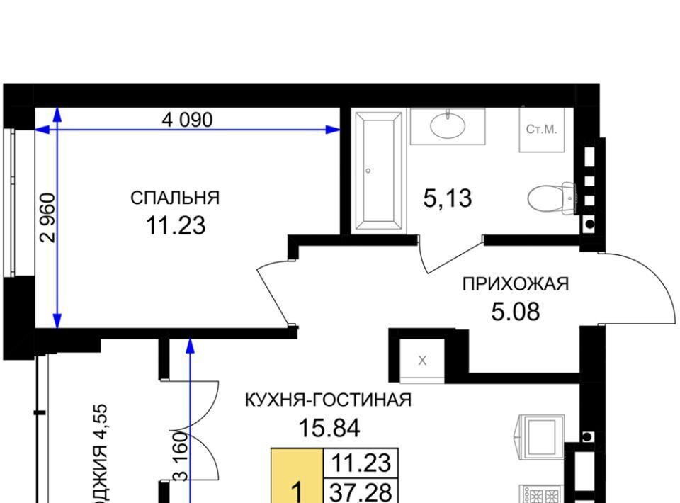 квартира р-н Гурьевский г Гурьевск ЖК «Включи» фото 1