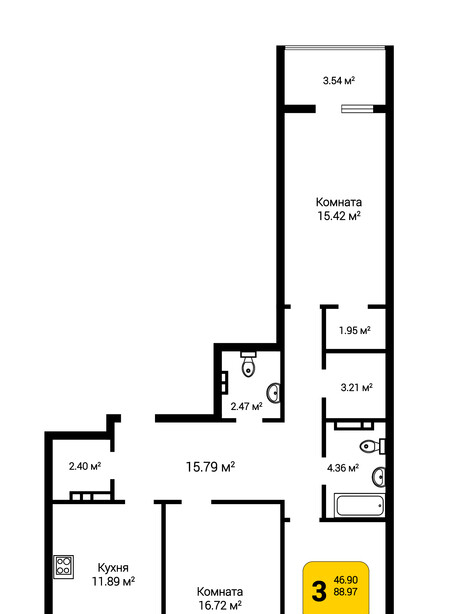 квартира г Воронеж р-н Советский 5-я улица, 116 фото 1