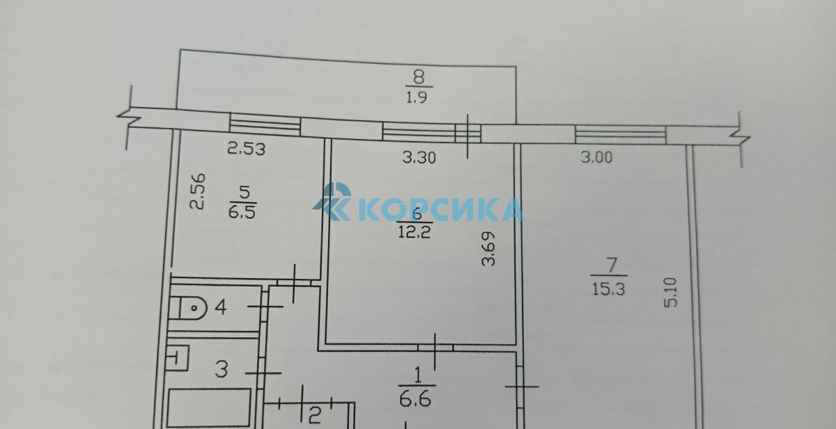 квартира г Набережные Челны р-н Комсомольский ЗЯБ ул им Хади Такташа 33 Республика Татарстан Татарстан фото 5