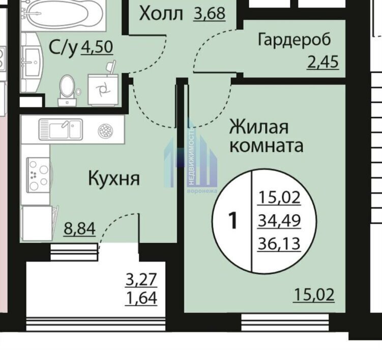 квартира г Воронеж пр-кт Московский фото 1