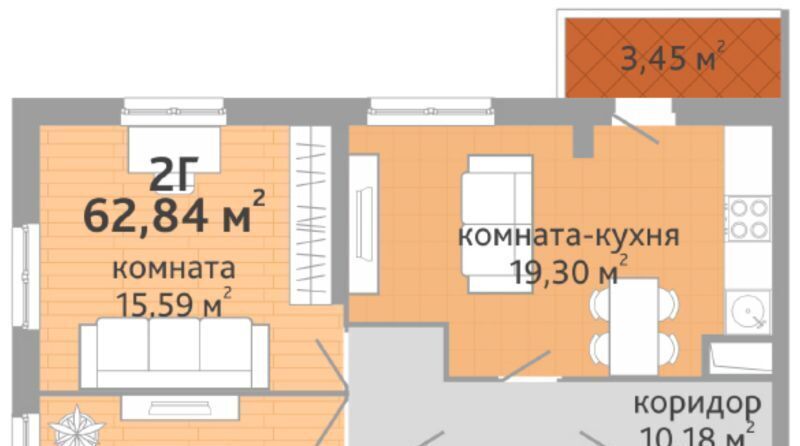 квартира г Екатеринбург Геологическая ул Краснолесья 108/3 фото 1