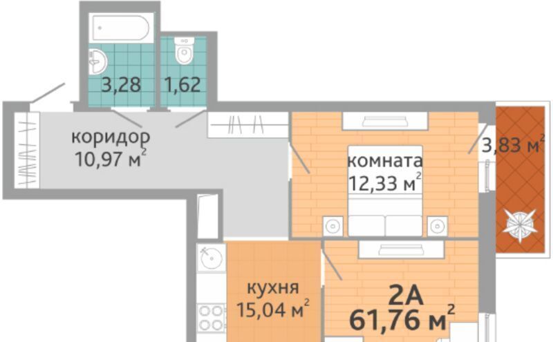 квартира г Екатеринбург Чкаловская ул Краснолесья 108/3 фото 1