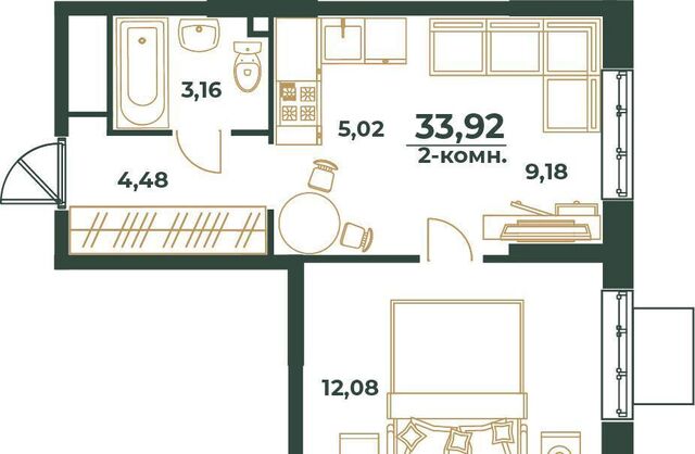 квартира р-н Индустриальный ул Рокоссовского 2 фото