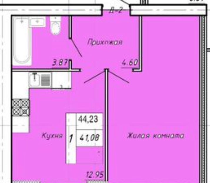 квартира г Тамбов ул имени Павла Строганова 7 фото 3