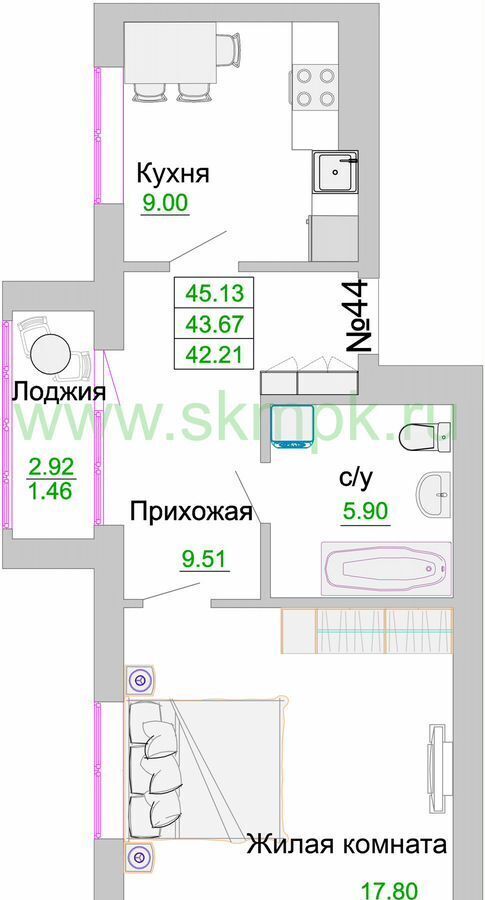 квартира р-н Зеленоградский г Зеленоградск ул Тургенева 3 фото 1