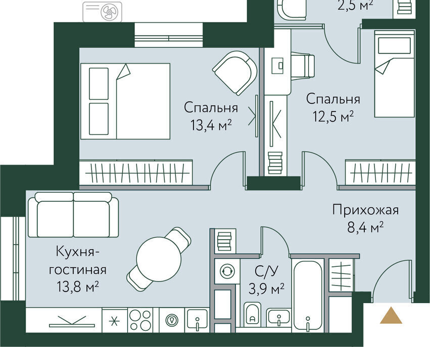квартира г Волгоград ул Новосибирская 74 фото 1