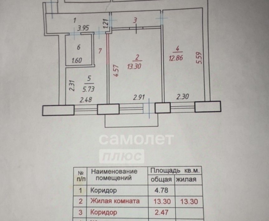 квартира г Старый Оскол микрорайон Горняк 13 фото 2